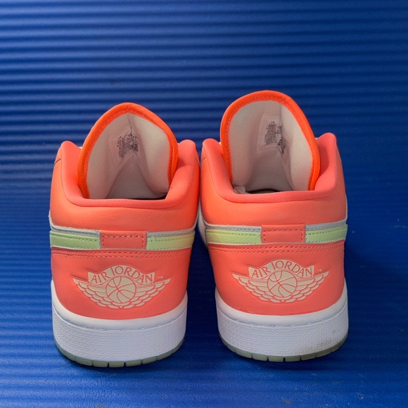 Size 10.5- Men’s Nike Air Jordan 1 Low SE Shoes Lava Glow White FN6772-671 - Picture 7 of 8